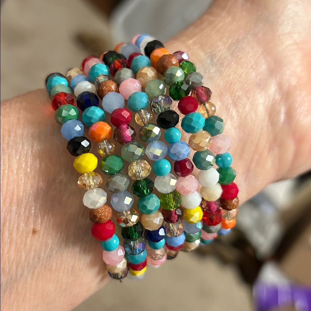 Beaded 6 Strand Bracelet